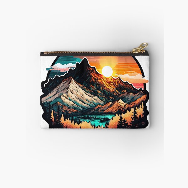 Item preview, Sticker Mountain Beautiful Sunset Art designed and sold by Damian Sobczyk.