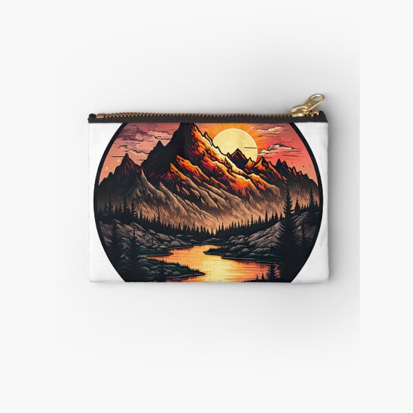 Item preview, Sticker Mountain Beautiful Sunset Art designed and sold by Damian Sobczyk.