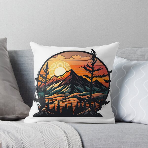 Item preview, Sticker Mountain Beautiful Sunset Art designed and sold by Damian Sobczyk.