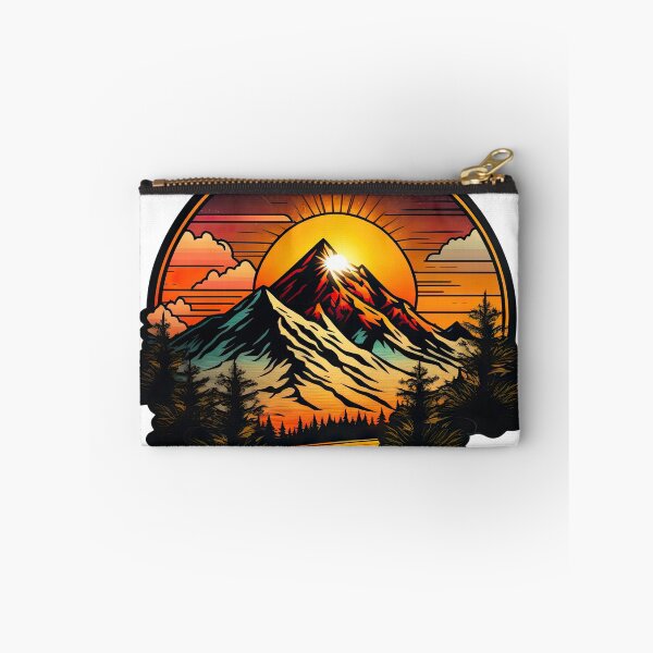 Item preview, Sticker Mountain Beautiful Sunset Art designed and sold by Damian Sobczyk.