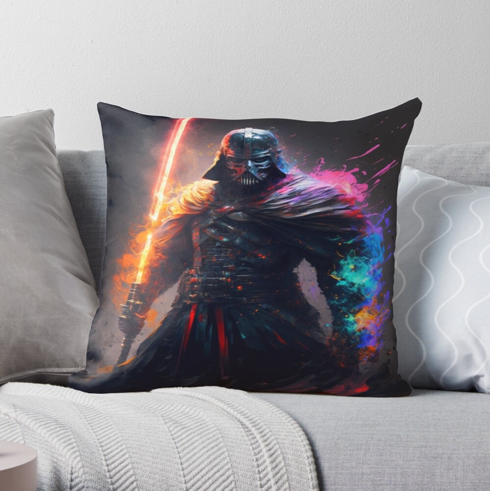 Star Wars Darth Vader Detailed Portrait Throw Pillow