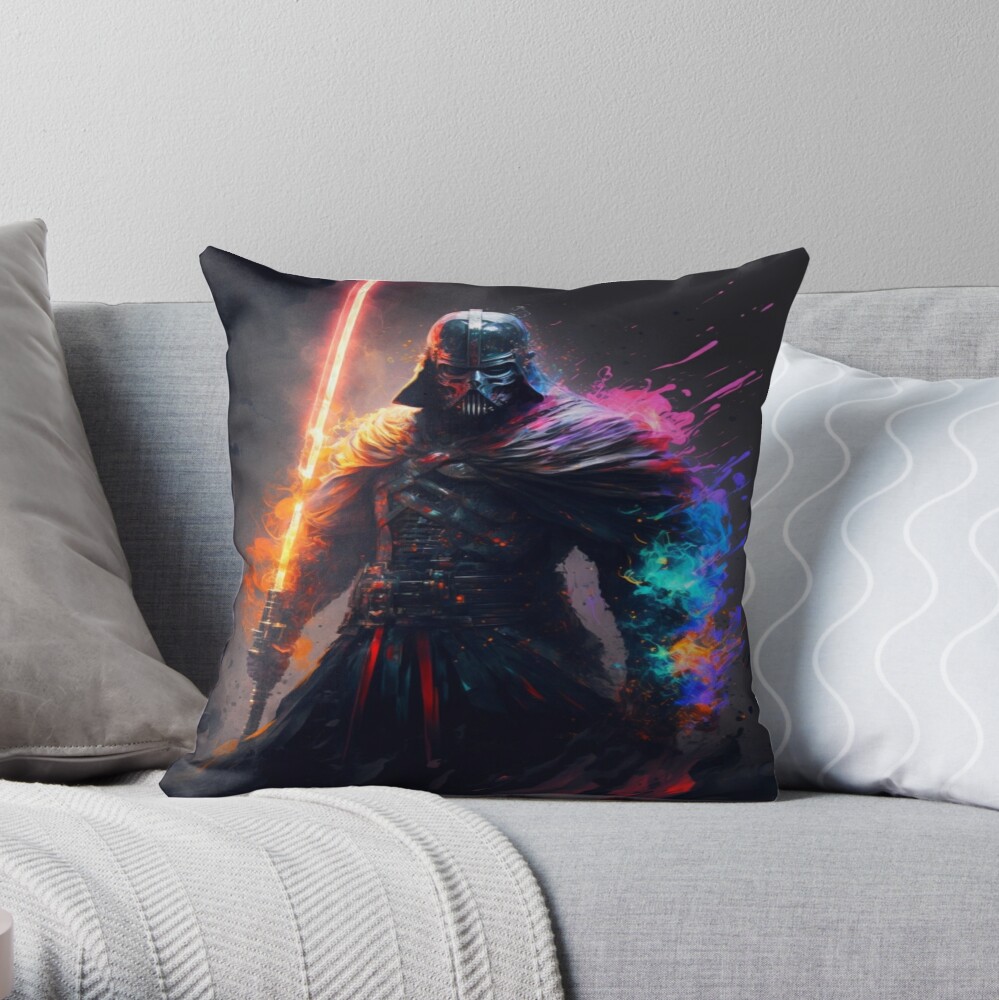 Star Wars Darth Vader Detailed Portrait Throw Pillow