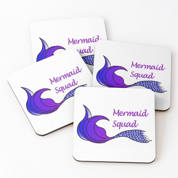 Item preview, Mermaid Squad & Purple Mermaid Tail designed and sold by SunnyDazDesign.