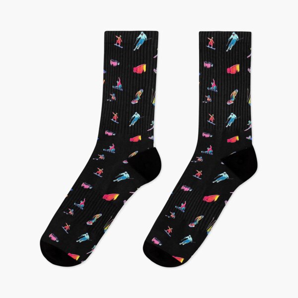 Item preview, Sking and Snowboarding Addiction Pattern- Stickers Socks and More designed and sold by Dude  Stuff.