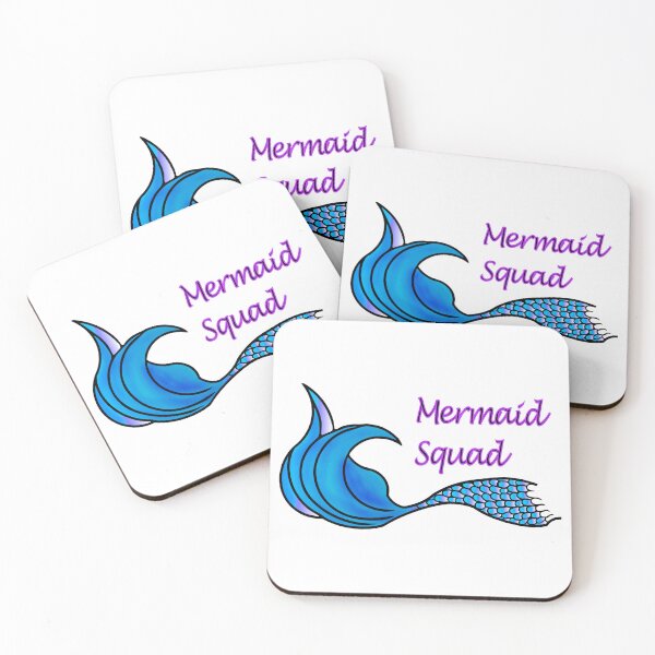 Item preview, Mermaid Squad & Blue Mermaid Tail designed and sold by SunnyDazDesign.