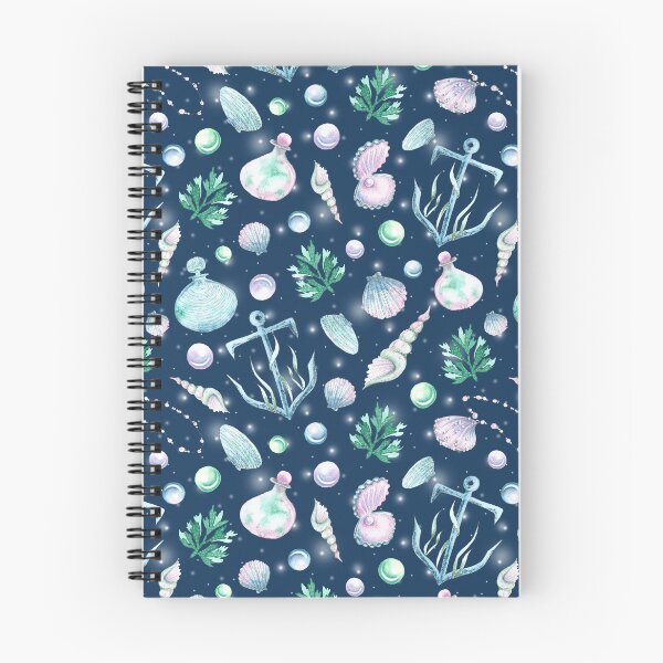 Item preview, Mermaid / sea witch aesthetic pattern /dark background designed and sold by Carrot Faery Art.