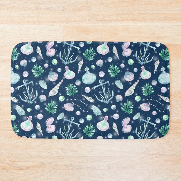 Item preview, Mermaid / sea witch aesthetic pattern /dark background designed and sold by Carrot Faery Art.