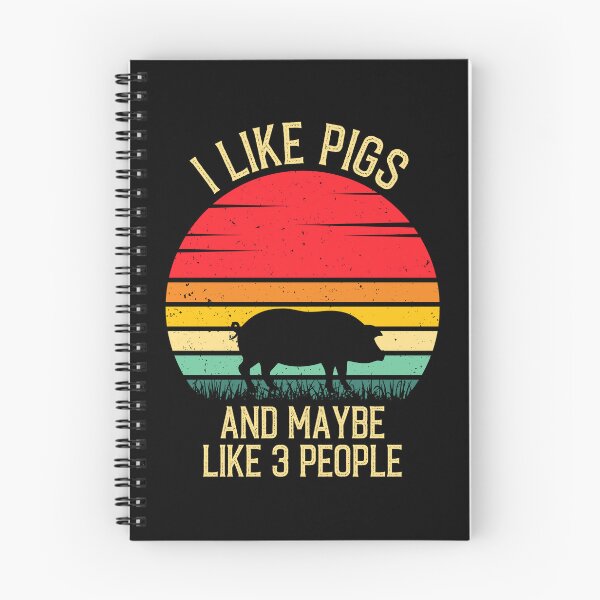 Item preview, I Like Pigs And Maybe Like 3 People - Retro Vintage Funny Pig Lovers Gift designed and sold by Creative Angel.