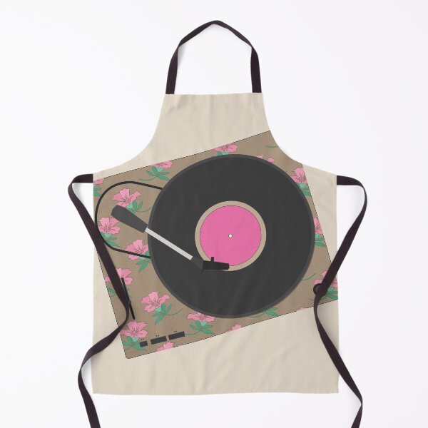 Item preview,  Floral Pink Retro Turntable designed and sold by dailycake.