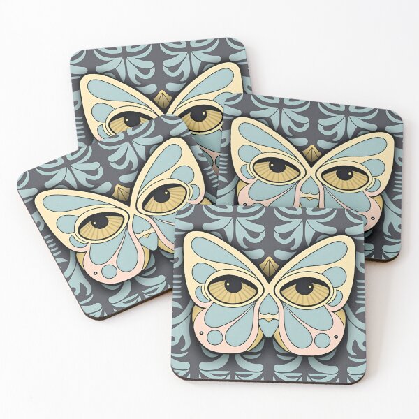 Item preview, Cute Butterfly Pattern | Pastel Butterfly Girl | Butterfly Face | Butterfly Lover | Hippie Girl | high resolution designed and sold by Synthetic-Intel.