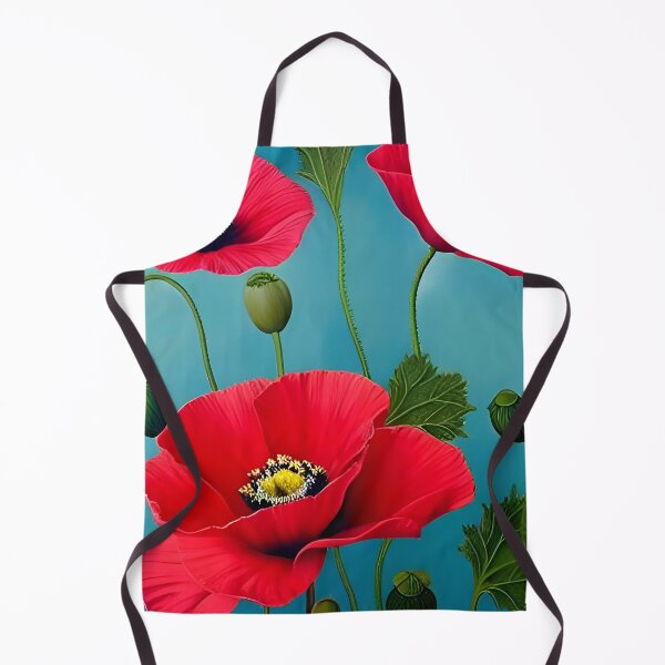 Item preview, Poppies on a blue background designed and sold by scottanderson2.