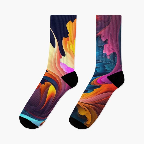 Item preview, Abstract art of flowing bright and vibrant colors designed and sold by Vela Barrera.