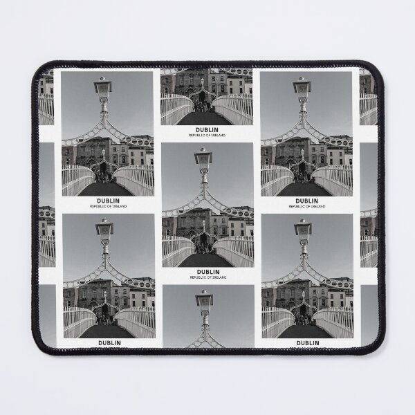 Item preview, Dublin Republic of Ireland Dorm Room Essentials Minimalist Poster Design designed and sold by SirajDecors.