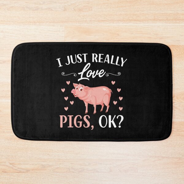 Artikelvorschau, Ich liebe Schweine wirklich, okay? - Lustiges Schwein-Liebhaber-Geschenk entworfen und verkauft von Creative Angel.