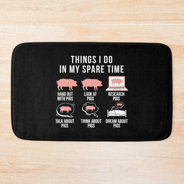 Item preview, Things I Do In My Spare Time - Funny Pig Lovers Gift designed and sold by Creative Angel.