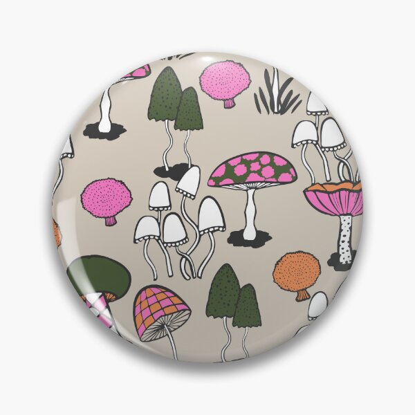 Item preview, Groovy Weirdcore Mushrooms in green and pink designed and sold by MinkkiDraws.