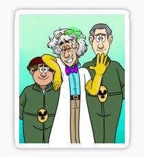 Dr. Two Brains and his Henchmen Sticker