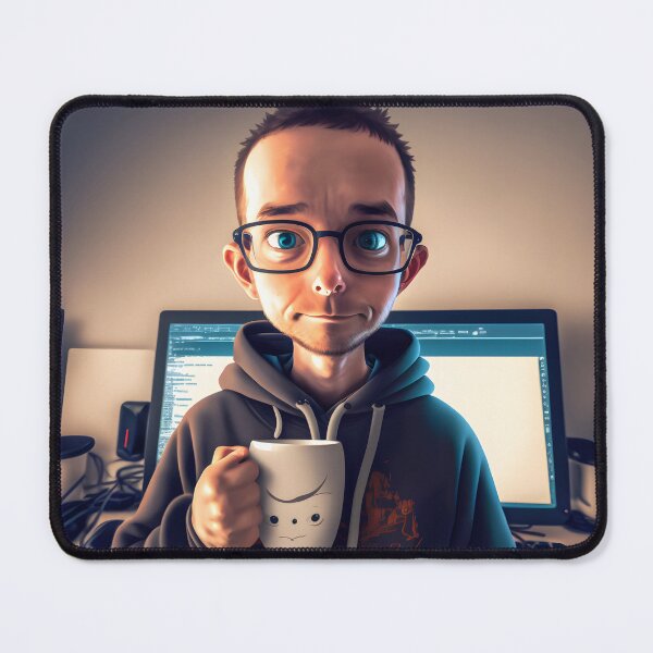 Item preview, IT boy in the office with coffee or tea designed and sold by MLArtifex.