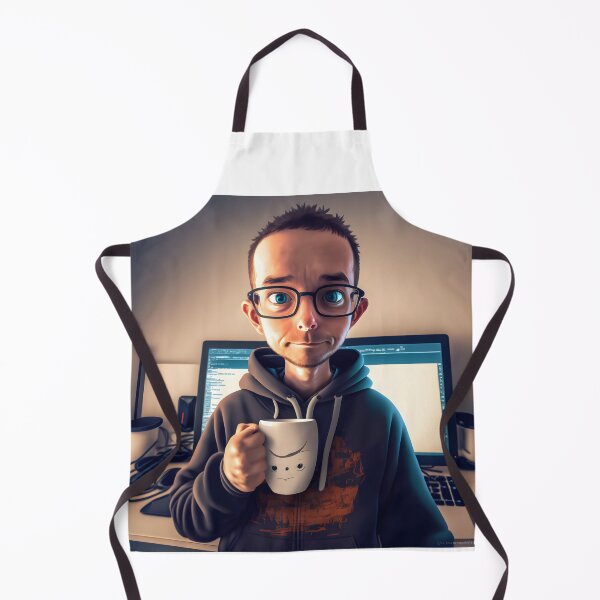 Item preview, IT boy in the office with coffee or tea designed and sold by MLArtifex.