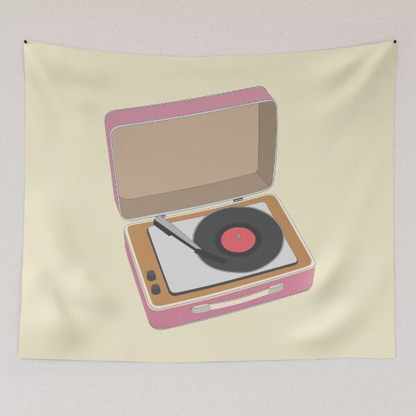 Item preview, Pink Retro Vinyl Record Player designed and sold by dailycake.