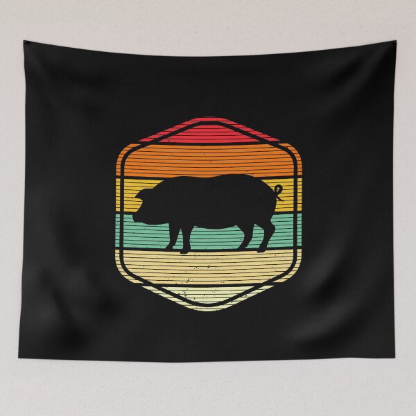 Item preview, Pig Retro Vintage Style - Funny Pig Lovers Gift designed and sold by Creative Angel.