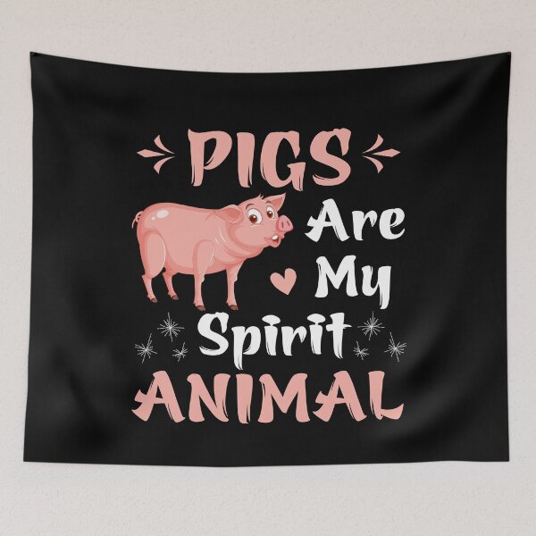Item preview, Pigs Are My Spirit Animal - Funny Pig Lovers Gift designed and sold by Creative Angel.