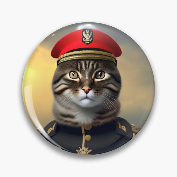Item preview, The Catsy Cat Army Officer designed and sold by CreepyDesigns.