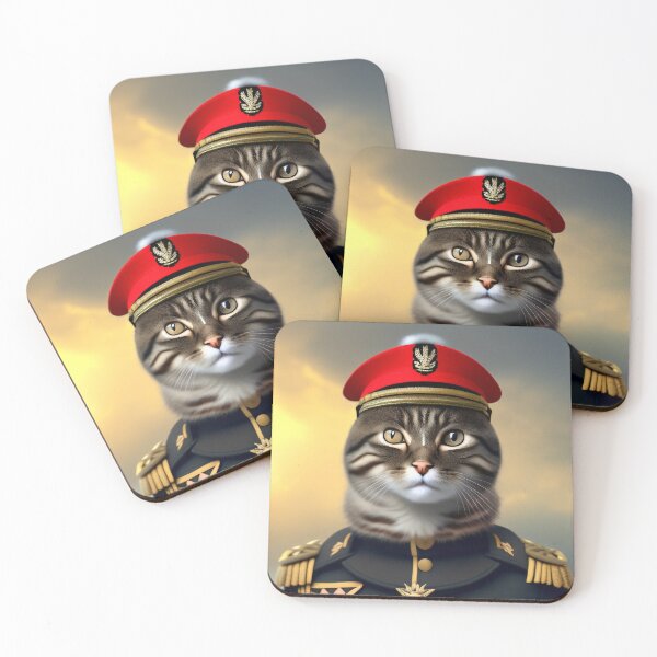 Item preview, The Catsy Cat Army Officer designed and sold by CreepyDesigns.