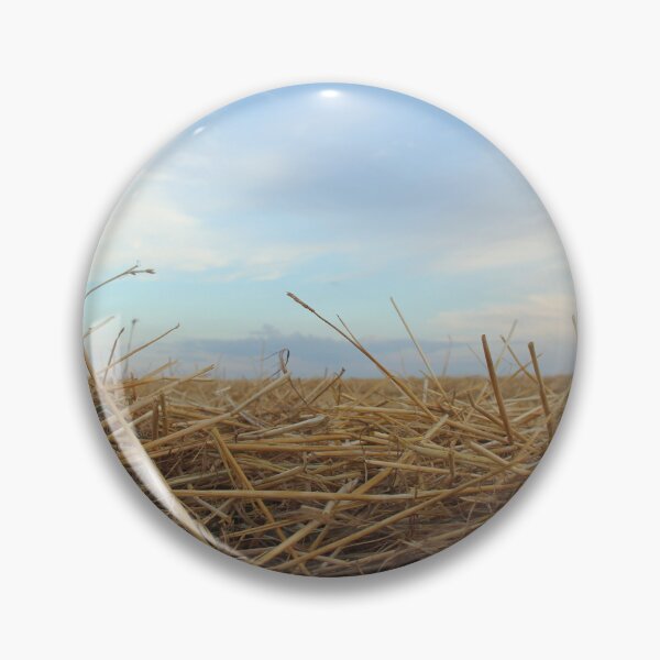 Item preview, Wheat hay harvest field with sky designed and sold by Angela Cini.