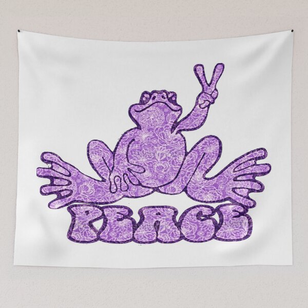 Item preview, Light Purple Peace Frog designed and sold by natnat7w.