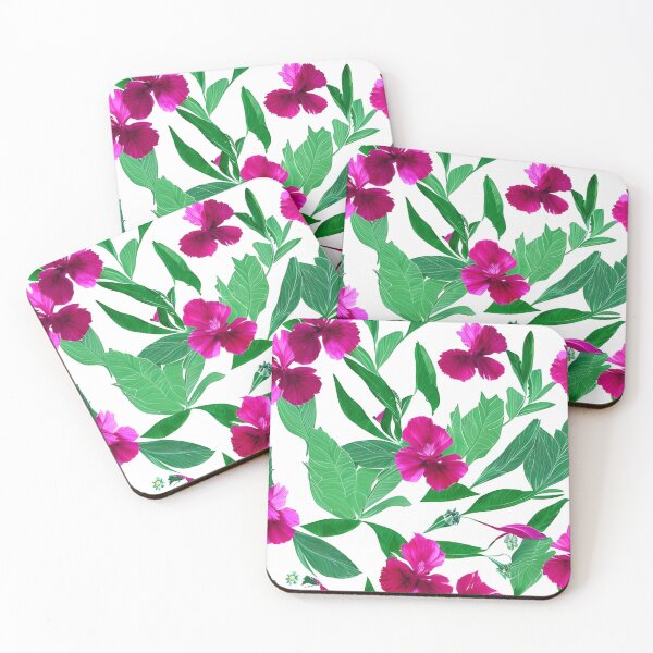Item preview, Beautiful pink hibiscus flower pattern designed and sold by gramizzia.