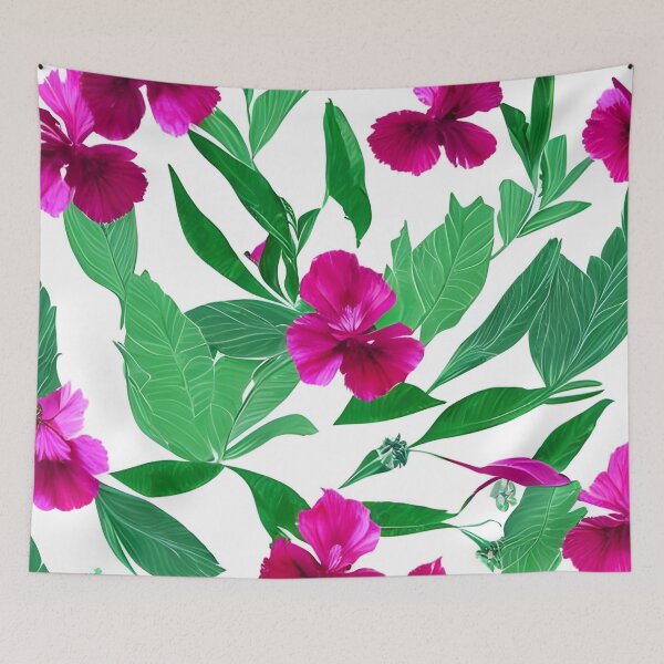 Item preview, Beautiful pink hibiscus flower pattern designed and sold by gramizzia.