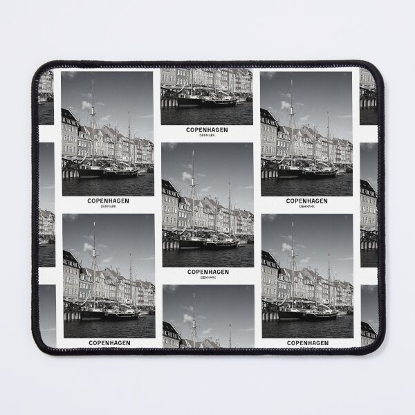 Item preview, Copenhagen Denmark Dorm Room Essentials Minimalist Poster Design designed and sold by SirajDecors.