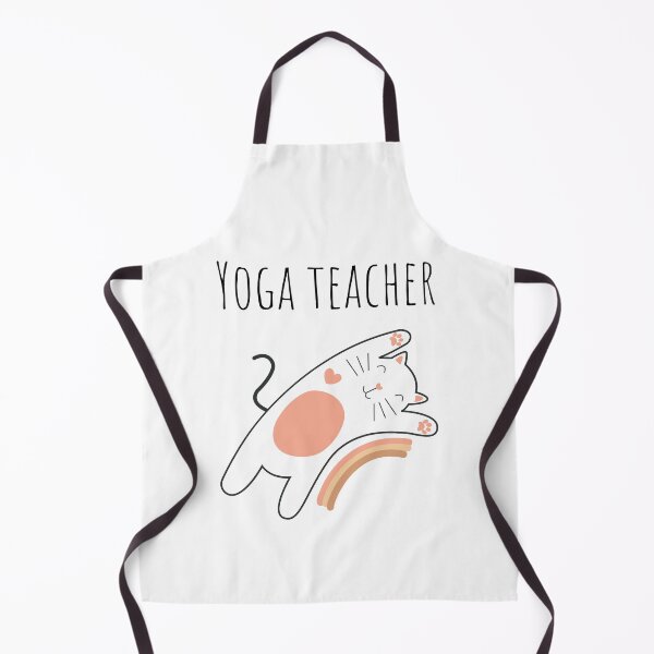 Item preview, Yoga teacher funny cat image designed and sold by Vesna7791.