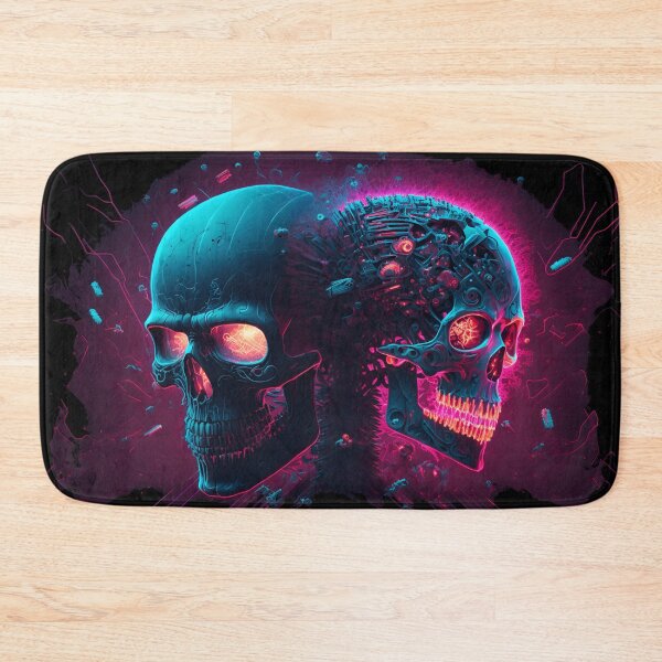 Item preview, Neon Skull Art designed and sold by ArtAT.