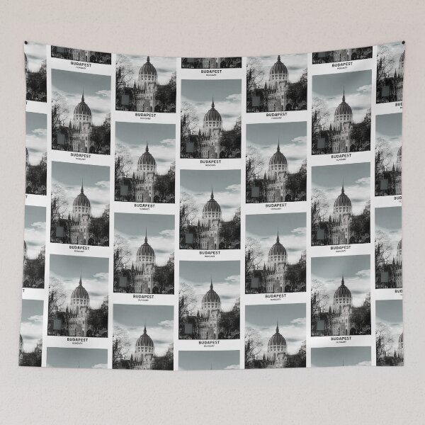 Item preview, Budapest Hungary Dorm Room Essentials Minimalist Poster Design  designed and sold by SirajDecors.