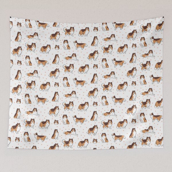 Item preview, Shetland sheepdog cute illustration pack designed and sold by Yarafantasyart.
