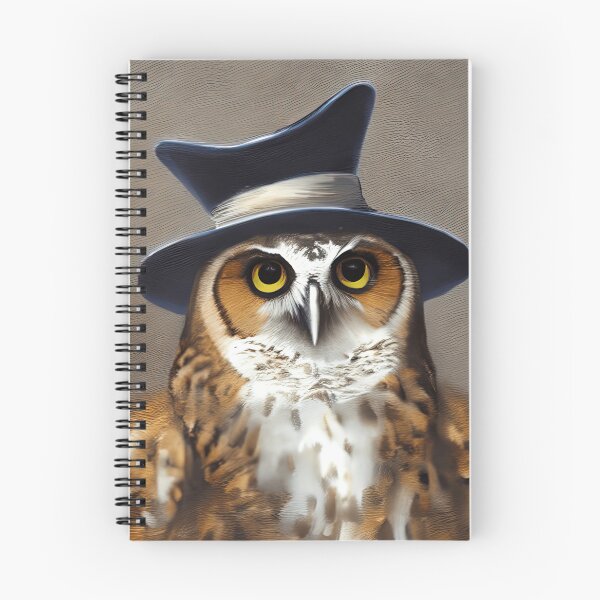 Item preview, Owl With A Hat Painting designed and sold by lalylaura.