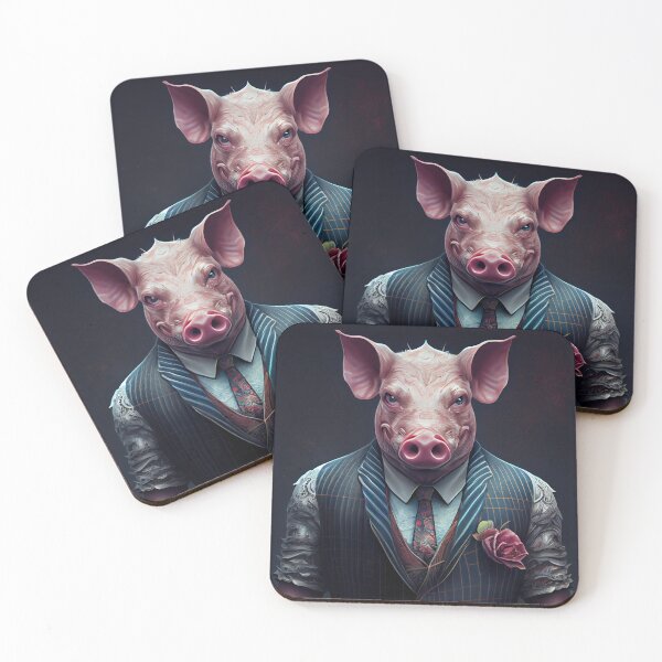 Item preview, gangsta pig designed and sold by agarimoart.