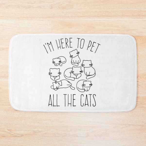 Item preview, I'm Here To Pet All Of The Cats, Cute Cat-lover designed and sold by FirnandArt.