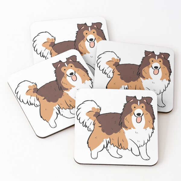 Item preview, Shetland sheepdog cute illustration  designed and sold by Yarafantasyart.