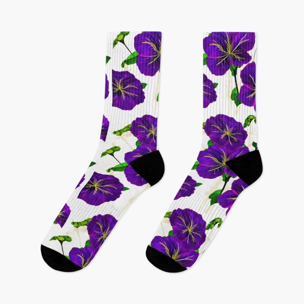 Item preview, Purple hibiscus flower pattern designed and sold by gramizzia.