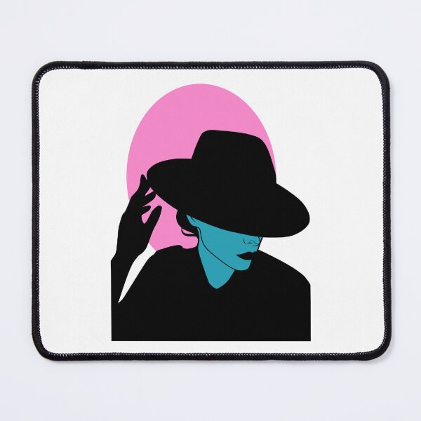 Item preview, Dark Lady (Teal and Pink on White) designed and sold by ObsidianDaz.