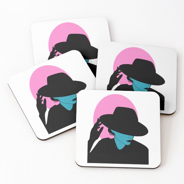 Item preview, Dark Lady (Teal and Pink on White) designed and sold by ObsidianDaz.