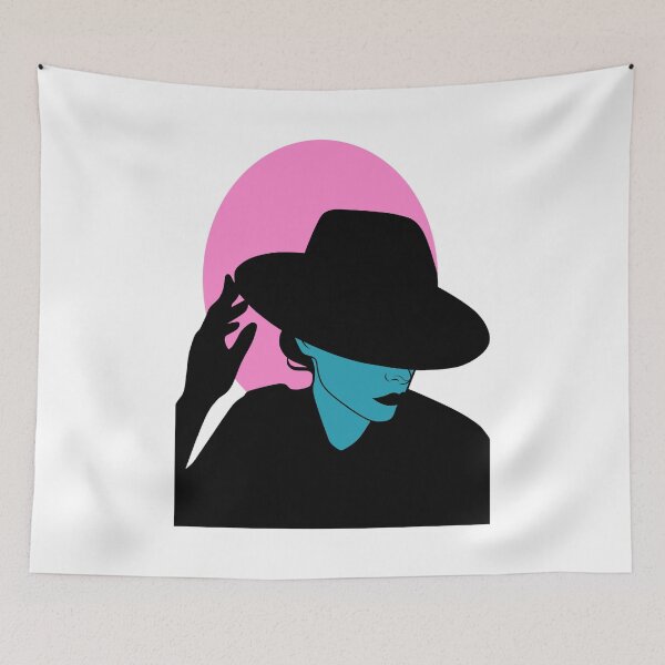 Item preview, Dark Lady (Teal and Pink on White) designed and sold by ObsidianDaz.