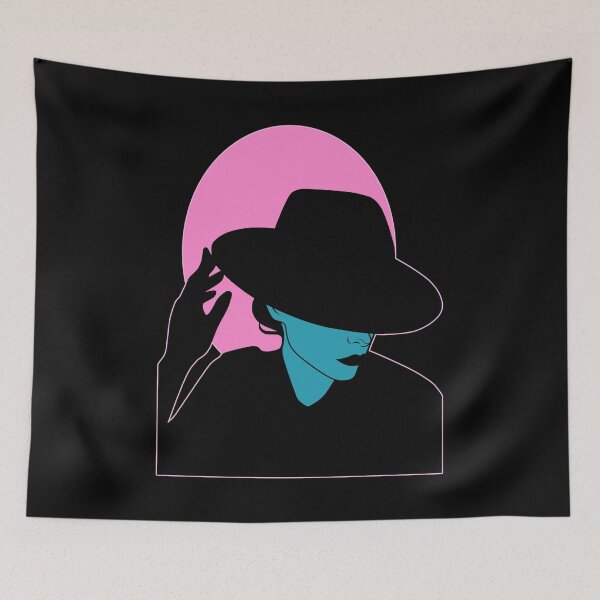 Item preview, Dark Lady (Teal and Pink on Black) designed and sold by ObsidianDaz.