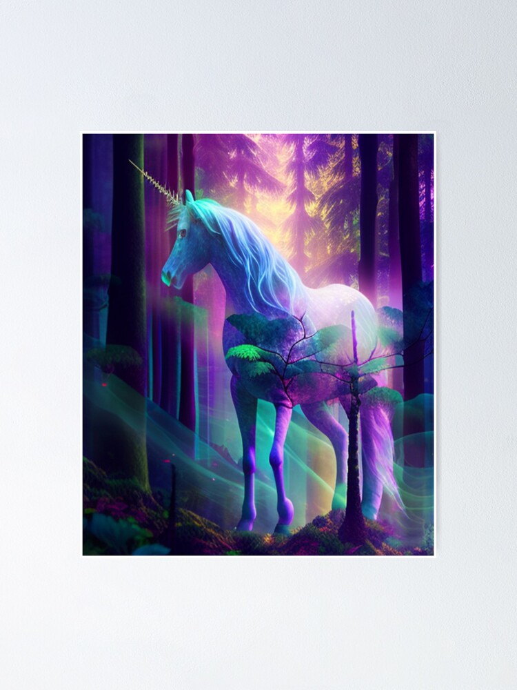 Magical Mystical Glitter Unicorn Poster for Sale by LostSolace