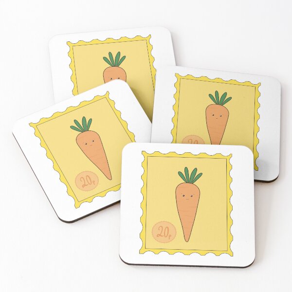 Item preview, Happy Carrot Postage Stamp designed and sold by tiggo.