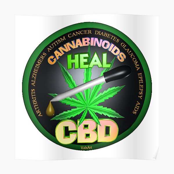 CBD Cannabinoids in Hanföl Kuren lernen die Wahrheit über die Verwendung von Hanföl, um Krankheiten und Schmerzen zu heilen. Poster