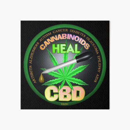 CBD Cannabinoids in Hemp oil Cures learn truth about use of hemp oil to cure illness and pains. Art Board Print